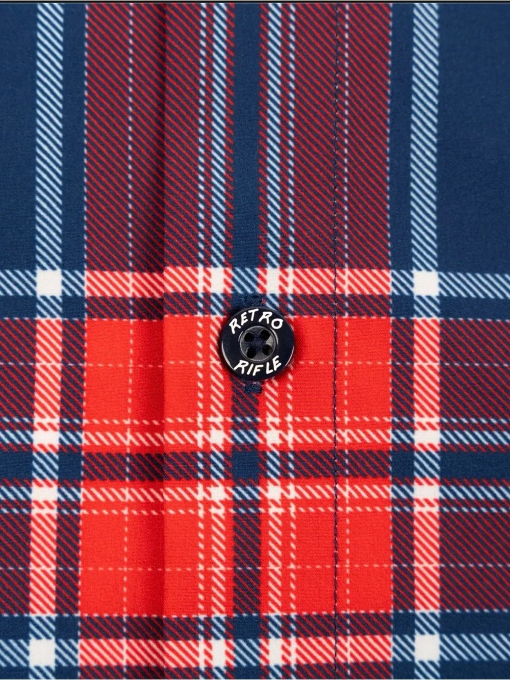 Retro rifle patriotic plaid